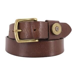 Shotgun shell belt brown leather